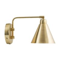 aplique con interruptor y enchufe metal 30cm