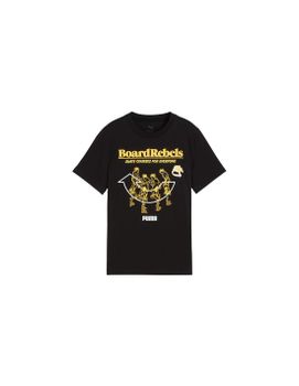 Camiseta Puma Mid90S Graphic Tee I, Negro Infantil