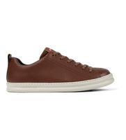 camper para hombre k100226-140 zapatillas de piel runner four marron 44 plano 1 a 3cm cordones casual sostenible