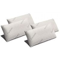 pack 4 almohadas carbono 135cm firmeza media desenfundable efecto anti-stress