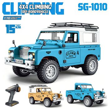 NUEVO 2026 Coche Teledirigido 1:10 SG-1009 4WD RC Todoterreno con Luces y Sistema de Vinculación Mejorado, Vehículo de Escalada/Pickup, Juguete para Niño, Ideal para Regalo