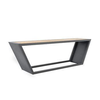 Kobon Juego De Asientos De Acero Antracita - Made In Germany - 1 X Mesa