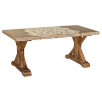 mesa de madera marron 1205x605x505