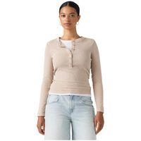 levis camiseta manga larga jersey levis essential ls henley mujer para mujer