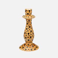 anna  nina leopard candle holder