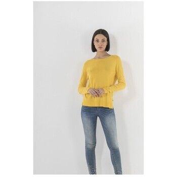 Markup Camiseta manga larga Maglia Girocollo Giallo MW76001 para mujer
