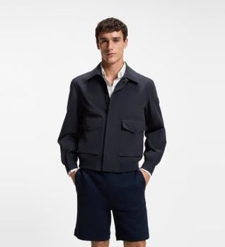 BOSS para hombre. 50562351 Chaqueta Bomber Ocruise marino (46), Casual, Poliamida