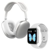 klack pack smartwatch con auriculares bluetooth blanco