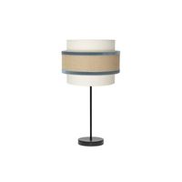 lampara de sobremesa cornalina grande o30x64cm 1xe27 bombilla no incluida color beige y azul