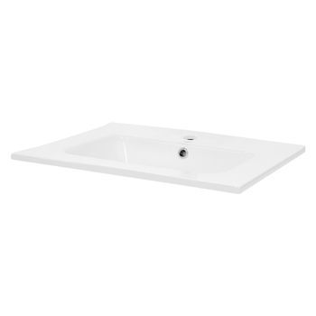 Lavabo De Cerámica Empotrado 61x16,5x46cm Blanco Ecd Germany