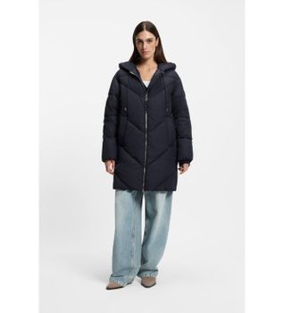BOSS para mujer. 50548027 Chaqueta Piapolly azul (36), Casual, Poliéster