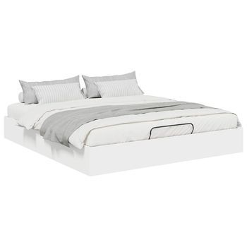 Cama Matrimonial | Cama Para Adulto | Estructura De Cama Ottoman Con Almacenamiento 203 X 160 X 25 Cm