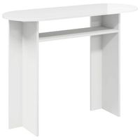 mesa consola brillante 100 x 395 x 75 cm madera de ingenieria vidaxl