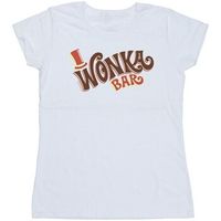 willy wonka camiseta bar logo para mujer