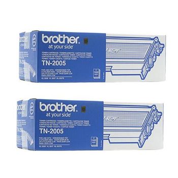 Brother Black TN2005 Original Toners Twin Pack (2 Pack)