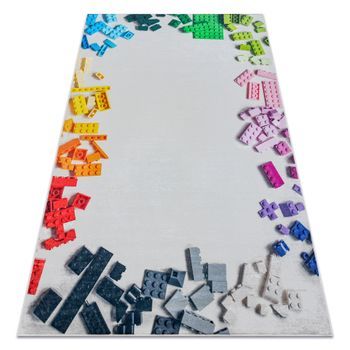 Alfombra Lavable Bambino 38480 Kit De Construcción Para Niños Antide 160x220 Cm