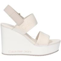 calvin klein jeans sandalias yw0yw01479 wedge sandal webbing para mujer