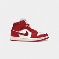 nike zapatillas altas 1 mid se red cracked leather womens para mujer