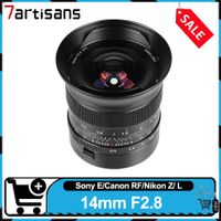 7artisans 14mm f28 full frame ultra gran angular enfoque manual lente principal lente de camara de distorsion casi para sony canon nikon