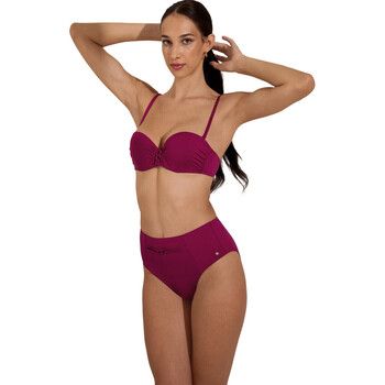 Lisca Bañador Top de traje baño bandeau con balconette preformado Palma para mujer