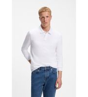 boss para hombre 50507704 polo slim fit en pique blanco xl casual algodon clasico manga larga