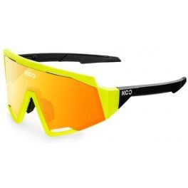 Kask Koo Gafas De Sol Spectro Amarillo Fluor/blanco Lente Espejo Rojo
