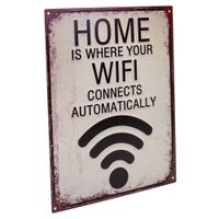 placa de pared de metal blanca 25x06x33