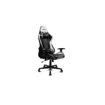 Drift Gaming Dr175gray- Silla Gaming Profesional, Polipiel,  Negro/blanco/gris