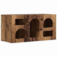 mueble de tv elst 80 x 35 x 40 cm madera vieja vidaxl