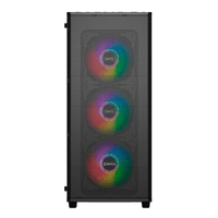 caja unyka caja atx gaming mir 100 rgb negro transparente