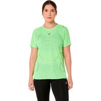 asics metarun  camiseta de running mujeres - verde