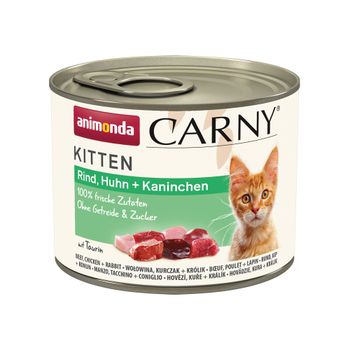 Animonda Carny Kitten 12 x 200g - Beef, Chicken & Rabbit