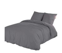 icehome - funda nordica lisa 2 piezas cama 90 - microfibra poliester - fabricado en espana - gris 7