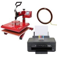 prensa termica oscilante de 38cm con impresora