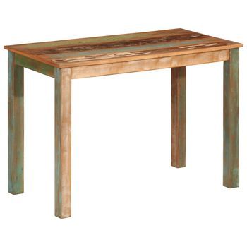 Mesa De Comedor Madera Maciza Reciclada 110x55x76 Cm Vidaxl