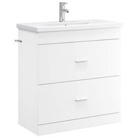 juego de muebles de bano blanco 81 x 40 x 845 cm vidaxl