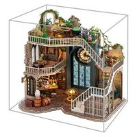 la casa magica maqueta 3d realista con gran detalle cubierta antipolvo y luces led 238x162x225 cm color multicolor