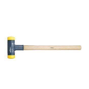Wiha Martillo De Fragua Sin Contragolpe, Semiduro Con Mango De Madera Hickory, Cabezal Redondo (02101)