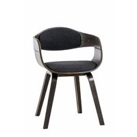 silla de visita kingston en tela grisgris oscuro 46x49x73 cm clp