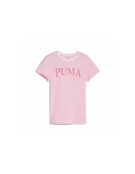 Camiseta Puma Squad Infantil Rosa