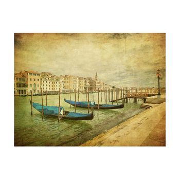Papel Pintado 3d - Grand Canal, Venice (vintage) (200x154 Cm)