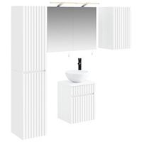 juego de muebles de bano 5 pcs blanco 40 x 105 x 605 cm vidaxl