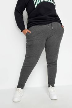 Yours Joggers Gris Oscuro Estrechos, Mujer Curvy Y Tallas Grandes, Yours