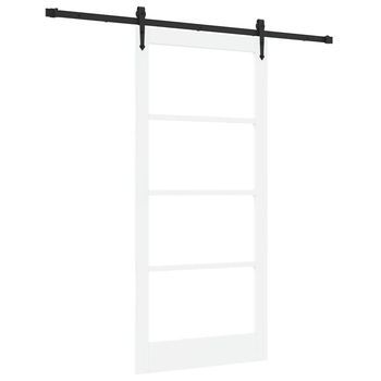 Puerta Corredera Y Negro 93 X 202 Cm Vidaxl