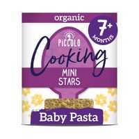 piccolo organic baby pasta stars 7m