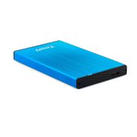 tooq tqe-2527bl caja para disco duro externo caja de disco duro hdd negro azul 25