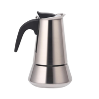 cafetera italiana cuperinox acero inoxidable para induccion r  2 4 6 10 y 12 tazas  antigoteo mango anticalor  compatible con gas vitro y lavavajillas