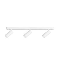 proyector triple led acero blanco 56x5x12 cm