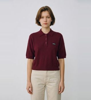 Rotate para mujer. 1143042734 Polo Ellia burdeos (S), Casual, Modal, Manga corta