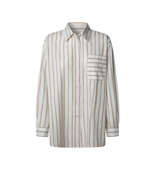 Pepe Jeans para mujer. PL3051245 Camisa Lina blanco (M), Casual, Algodón, Manga corta